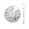 Samcos Precision Screw Set, Screw Replacement Repair Kit for Glasses and Watch Repair, Watch Tool Set with Mini Screwdriver (120 Pieces)