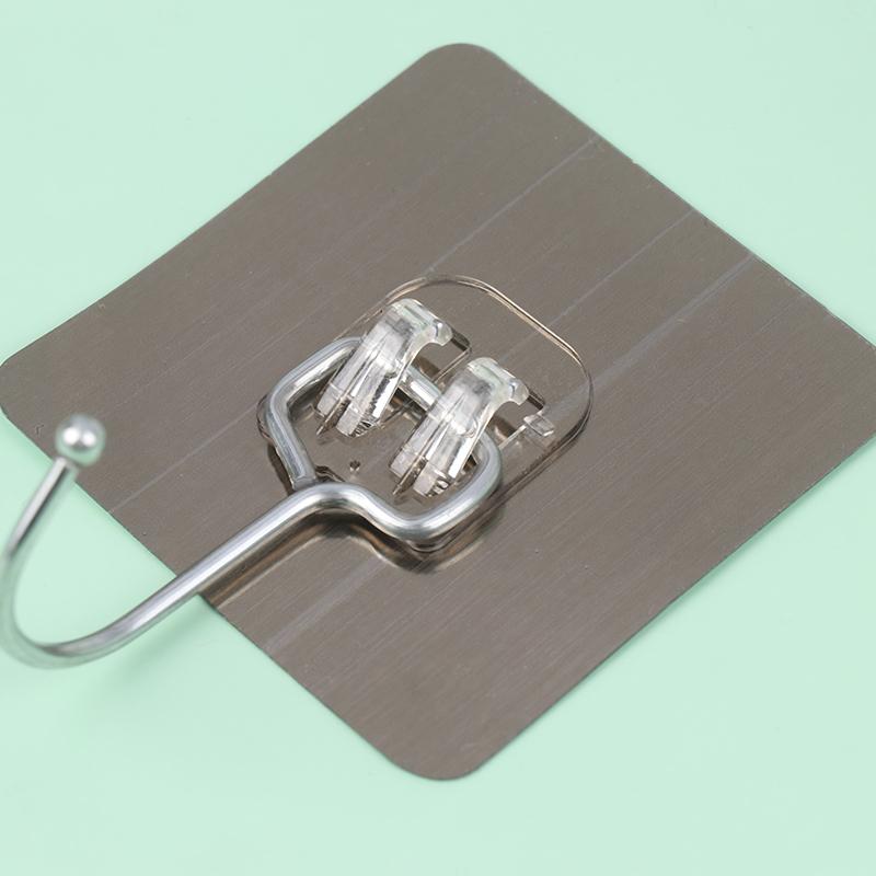 10Pcs Large Hooks Heavy Duty Waterproof Adhesive Wall Hooks Nail-Free Waterproof Wall Hooks For Kitchen Bathroom