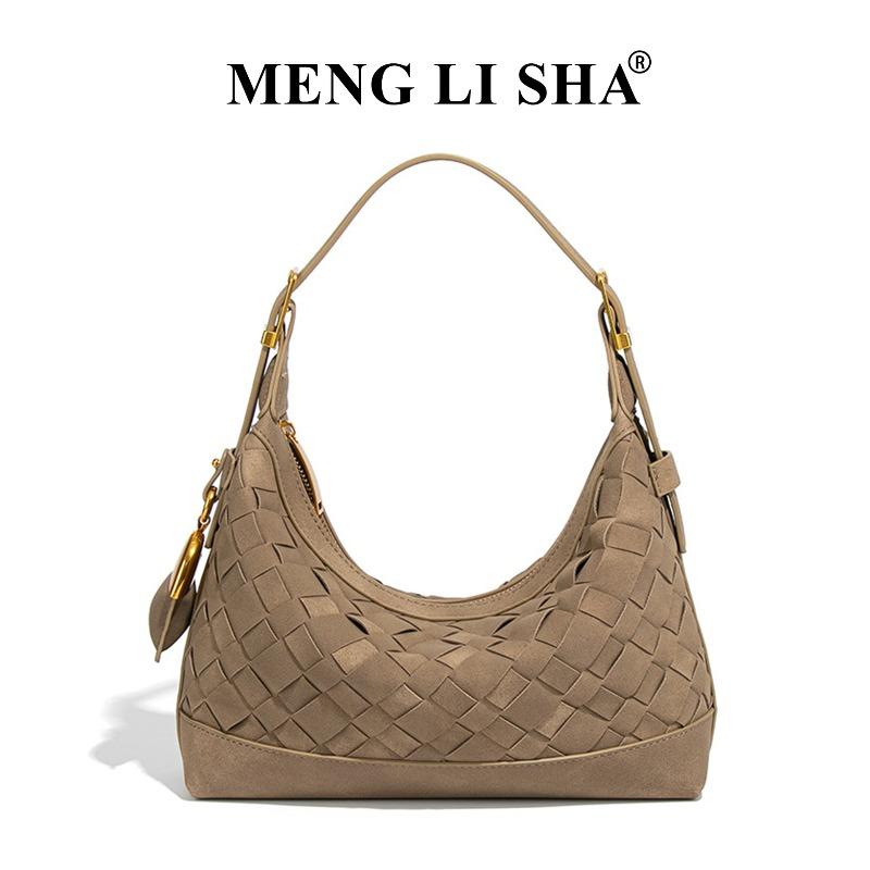 Bag Women s 2 Suede Dumpling Bag Niche Design One Shoulder Crossbody Bag Crescent Bag Woven Bag