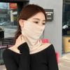 Women's UV Protection Ice Silk Neck Gaiter and Ear Loop Mask - Summer Windproof Scarf