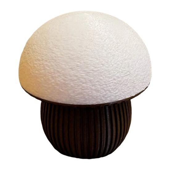 

3D-печатный грибной контейнер для хранения с крышкой Современный держатель для ватных палочек, зубной нити, ватных дисков, мелочей, украшений Организатор Декоративный контейнер чёрный