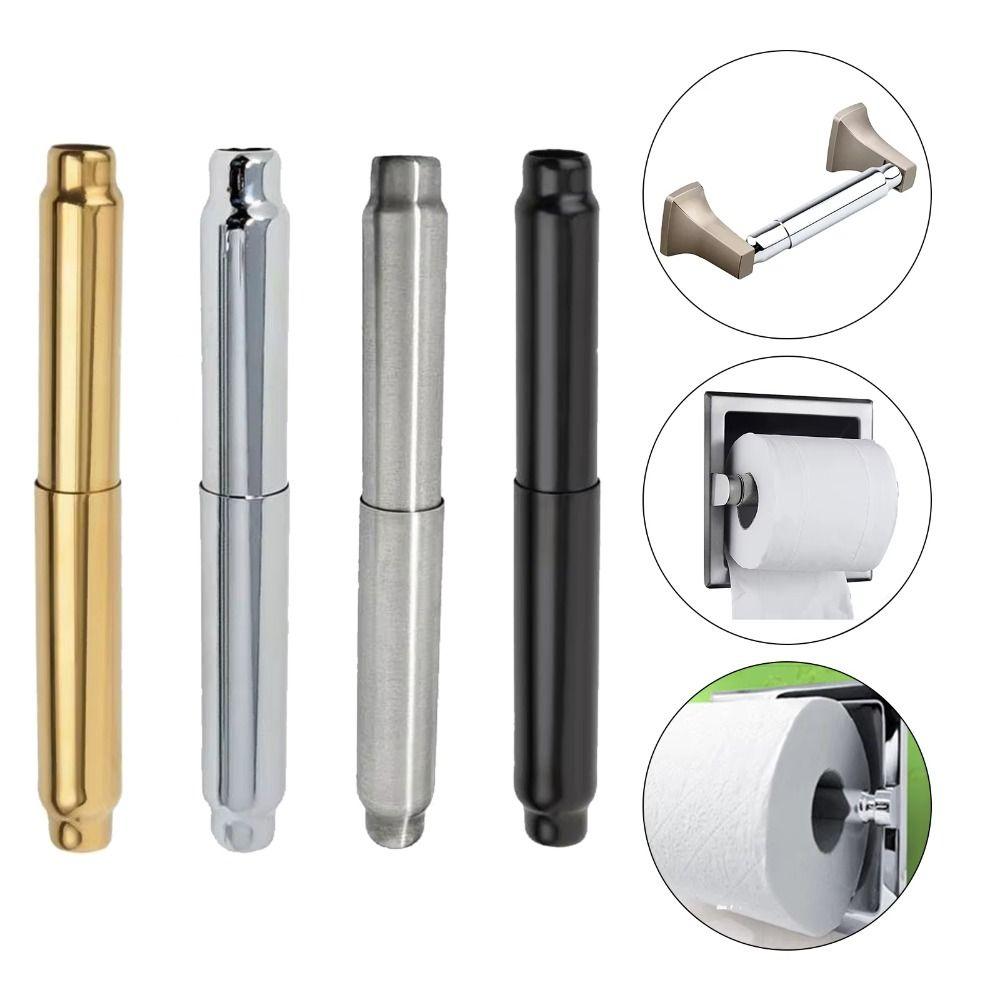 Adjustable Length Toilet Paper Roller Replacement Rod Spring Loaded Toilet Roll Spindle Home