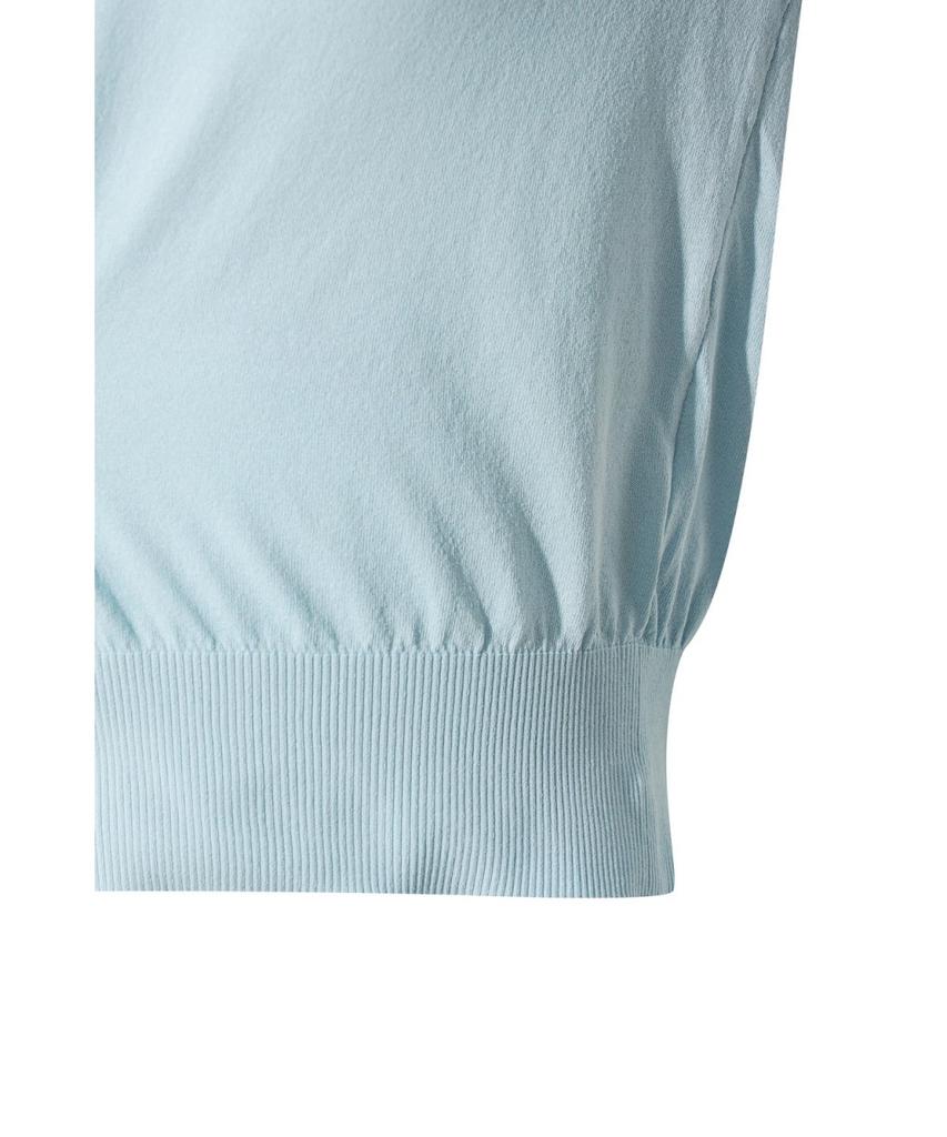 WAAC Women Big Collar Knit Hybrid Polo Wwtbm26301Bul