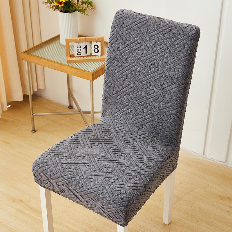 Skirt Chair Cover Household Dining Chair Cover Jacquard Seat Cushion Cover Chair Cover Universal Elastic Stool Cover