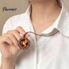 Inspirational Phoenix Necklace Wooden Pendant Necklace, Charm Adjustable Cord Natural Wood Carving Jewelry Rebirth Symbol Gift for Men Women Spiritual