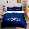 Tampa Bay Lightning Hockey Bettwäsche-Set Bettwäsche-Set mit Aufdruck Bettbezug Kissenbezüge (1* Bettbezug 2* Kissenbezüge Decke Nicht Enthalten)