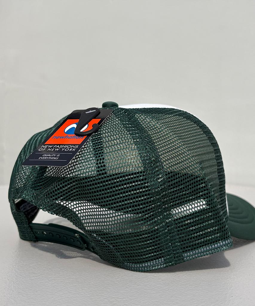 Nyuhaeteun Poly Mesh Cap (White/Dark Green)