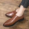 Autumn fashion new British style retro casual leather shoes foreign trade trend dress business foot shoes