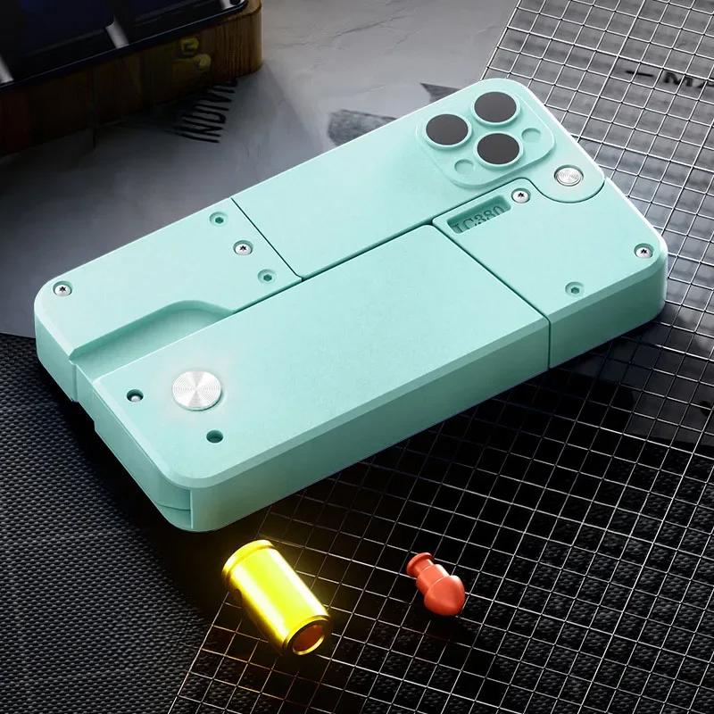 

IC380 складной игрушечный пистолет мобильный телефон модель пуля обстрел крутой телефон 14 Pro Max подарок игры на открытом воздухе спортивный реквизит подарки
