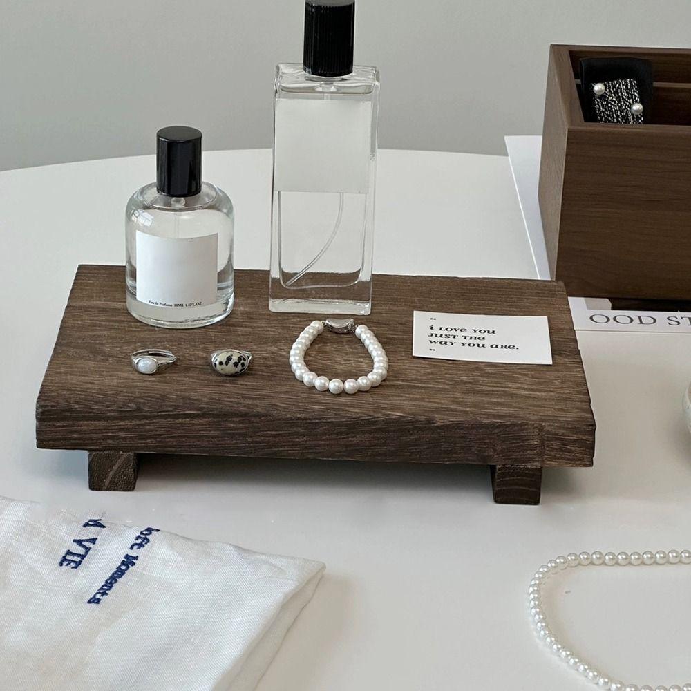 Square Aromatherapy Perfume Tray Retro Figurine Display Rack  Entrance Home Decoration