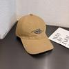Embroidered Letter Baseball Cap Female Wide Brim Breathable Fabric Daily Use