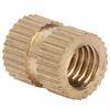100Pcs Knurl Insert Nut Brass Double Pass Embedded Fastener HandMade Accessories M6x10x8
