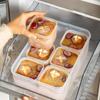 6 Pezzi Contenitori per Zuppa da Congelatore per Alimenti Organizzatori da Frigorifero Divisori per Brodo di Ossa/Pollo. Vaschette di Plastica per Cubetti di Zuppa con Coperchi