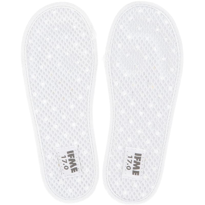 [IFME] Indoor Shoes, Breathable Sole, Slip-on Type, SC-0002, Kids, White, 18.0 cm, 3E