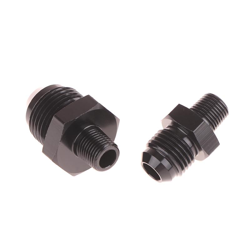 Hliníkový rovný An6 An8 s 1/8" NPT gauge portem, adaptér s vnějším závitem a rozšířenou spojkou, tvarovka An