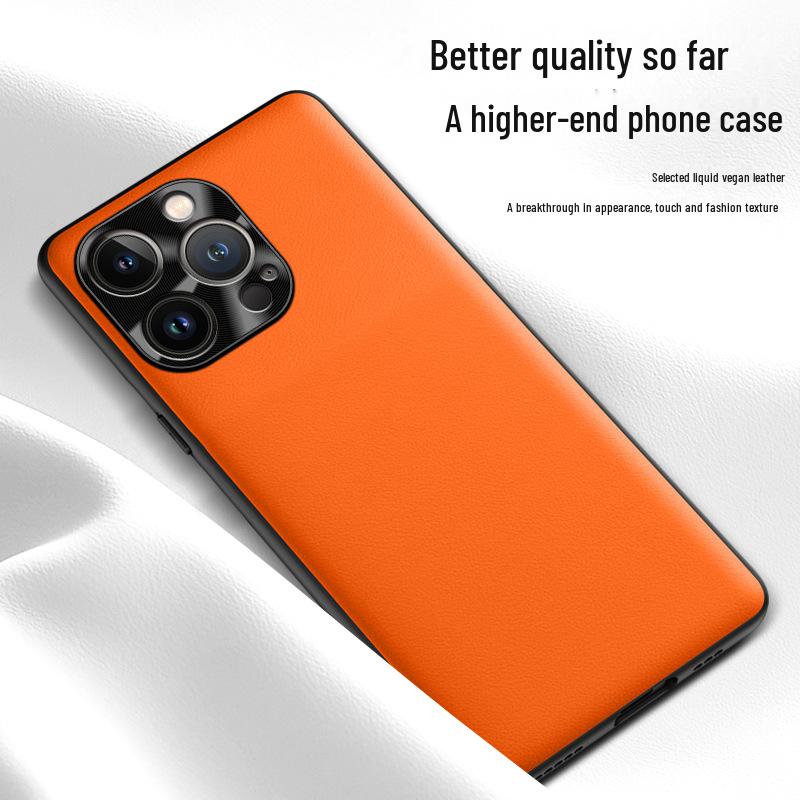 Apple 15 ProMax Liquid Leather Anti-Fall Protective Phone Case - Single Piece
