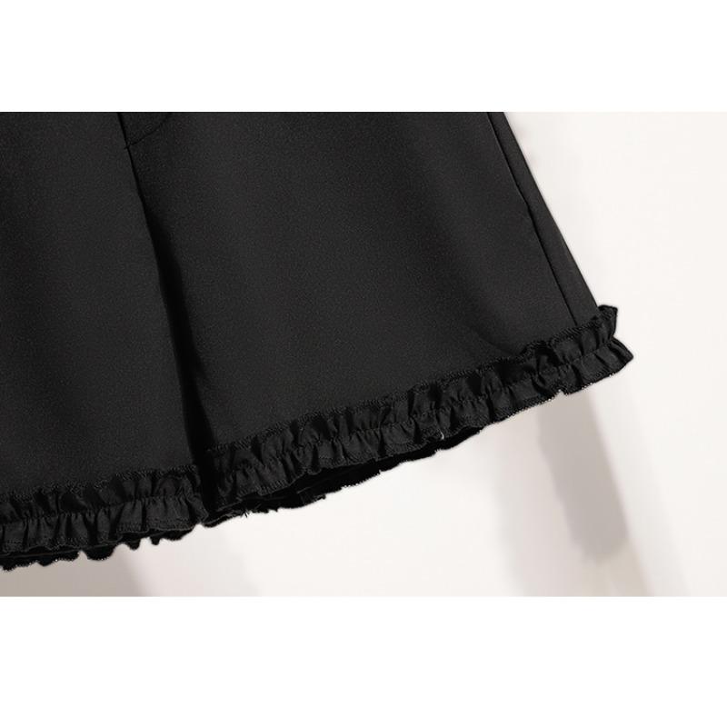 DIMANAF Plus Size Women Shorts Pants 2025 Summer Loose Short Basic High Waist Solid Pants Elastic Waist