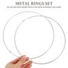 10Pcs Dream Catcher Hoops Metal Rings Macrame Wreath DIY Supplies for Wall Hanging Floral Crafts Metal Hoops Macrame Rings