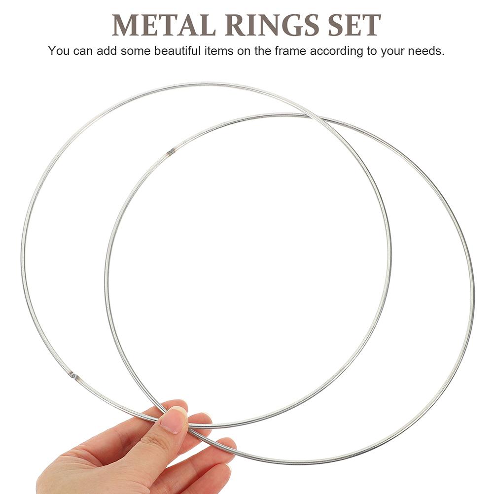 10Pcs Dream Catcher Hoops Metal Rings Macrame Wreath DIY Supplies for Wall Hanging Floral Crafts Metal Hoops Macrame Rings