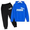 Kinder Herbst Winter Kleidung Hoodie Buchstaben Marke Pullover Jungen Mädchen 3-12 Jahre Sweatshirt+Hose Charmantes Freizeit Party Sport Set