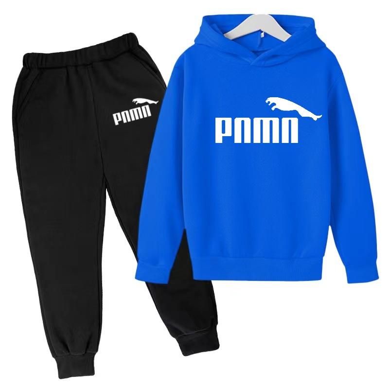 Kinder Herbst Winter Kleidung Hoodie Buchstaben Marke Pullover Jungen Mädchen 3-12 Jahre Sweatshirt+Hose Charmantes Freizeit Party Sport Set