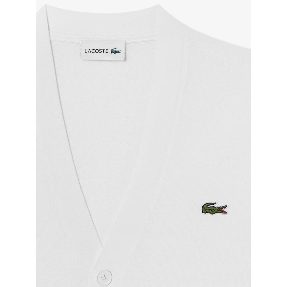Lacoste Men S Lecture Pique Solid Cardigan Ah203e 54g 001 q2nAh203e 54g001