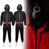 Squid Game Black Jumpsuit Cosplay Costume For Halloween Game Stage Performance