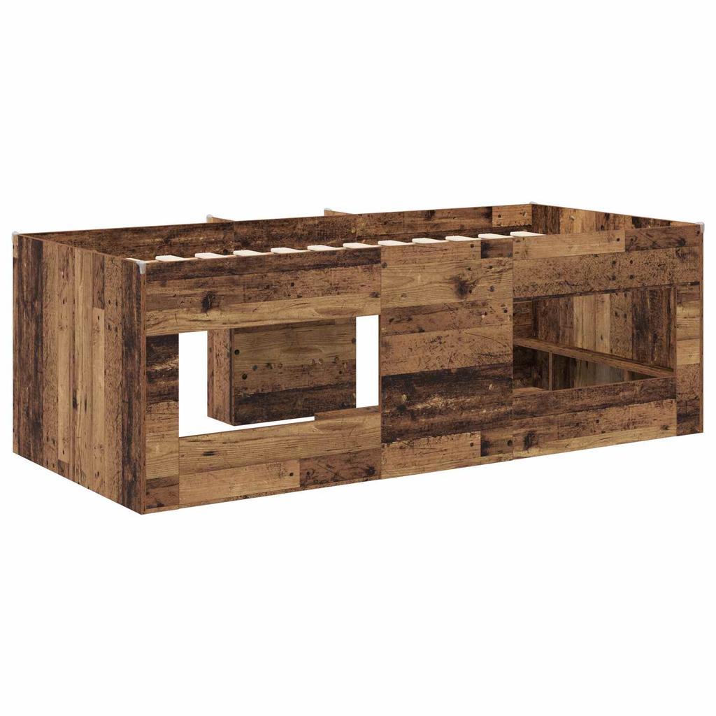 Kids Loft Bed (2 pcs) Reclaimed Wood Look 193 x 96.1 x 68.5 cm