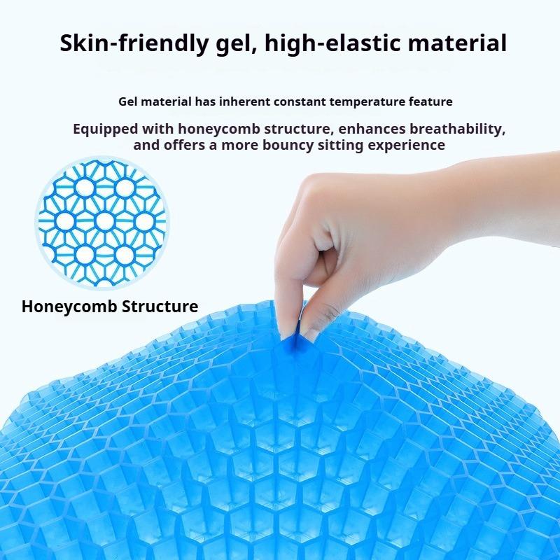 Kühlendes Sitzkissen für Bürogebrauch, Atmungsaktives und Kühlendes Autositzkissen, Sommer-Gesäßpolster, Silikon-Kühlpad.