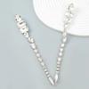 High Quality Glass Rhinestone Gems Dangle Earrings For Women Fashion Jewelry Party Show Wedding Dress Statement Accessories