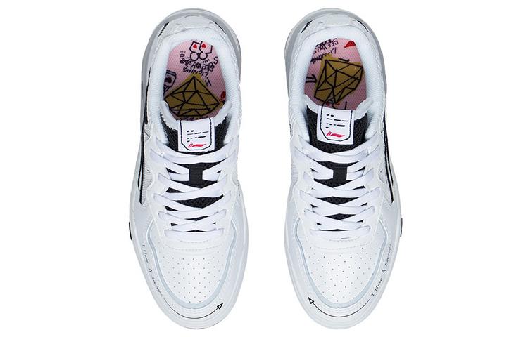 Li Ning Wave V1 Slip Resistant Abrasion Resistant Slip Resistant Abrasion Resistant Low Top Skateboard Shoes Women's AGCS030-6