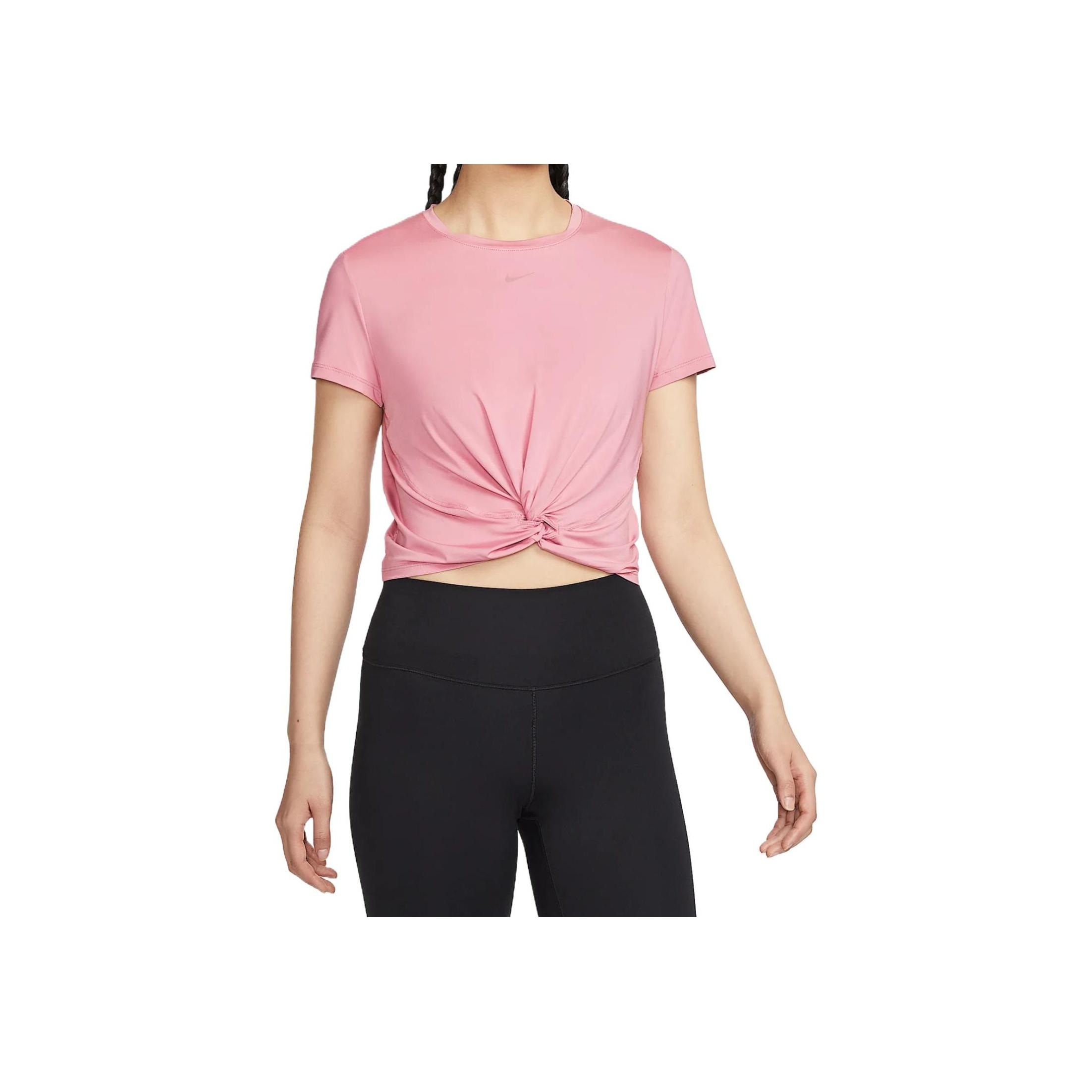 

Новая женская футболка Nike Dri Fit Regular Element Розовый/Черный HJ1055-699 S