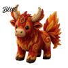 Handmade Gift Making Beginners DIY Sewing Kit Cow Patchwork Supplies Highland for Adults Fabric Doll