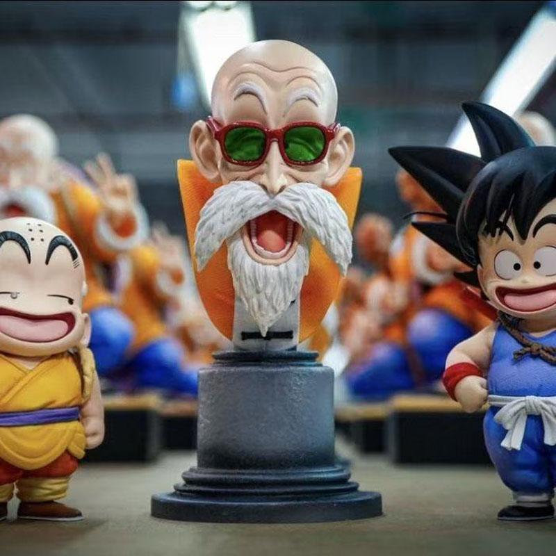 Dragon Ball Anime Figures Master Roshi Kame Sennin Statue Collection Action Figure Doll Model Desktop Birthday Toys Gift JT PVC Round Sensory