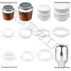 Universal Thermos Flask Lid Sealing Ring and Stopper Set for Optimal Insulation