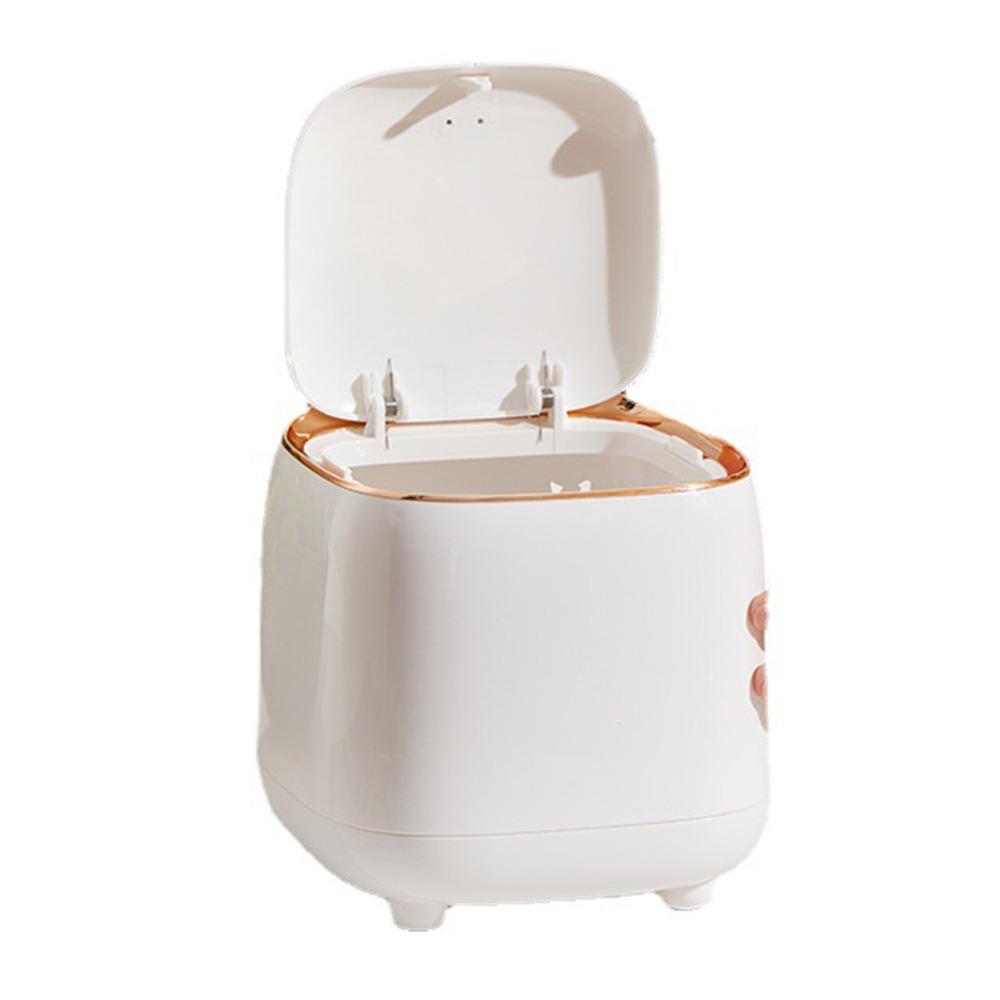 14.5x14.5x15cm Small Covered Table Paper Waste Basket Living room tea table garbage collection