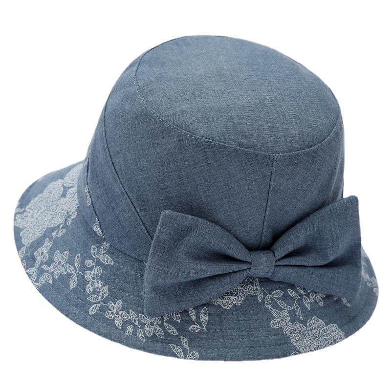 Middle-Aged And Elderly Mother Hat Female Spring And Summer Sun Protection Visor Hat Elderly Cloth Hat Spring And Autumn Grandma Thin Basin Hat