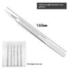 Stainless Steel Precision Tweezers Anti-Static Rust-Proof for Industrial Flying Wire Phone Repair Craft Jewelry Making
