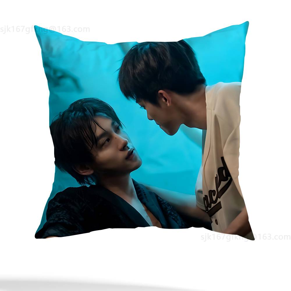 Revenged Love Pillow Case Square Double-Sided Printing Short Plush Sofa Cushion Cover Bedroom Bedside Pillow