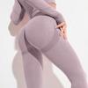 Peach Seamless High-Waist Butt-Lifting Yoga Leggings for Women