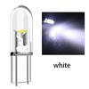 10Pcs  T5 Led Super Bright Cob Lights Wedge Dashboard Gauge Car Warning Indicator Instrument Cluster Lamp