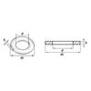 304 Stainless Steel M1.6 M2 M3 M5 M6 M8~ M24 Gasket Ultra-thin Metal Screw Flat Washer Standard Increase Thickened Meson Washer