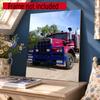 Kenworth 5D Diy Diamond Painting Round Diamond Diy Frameless Holiday Artwork Suitable For Home Office Wall Decoration