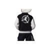 Jordan Kids Letter Print Zip-Up Hooded Jacket Kids Tops Black FJ6402-010