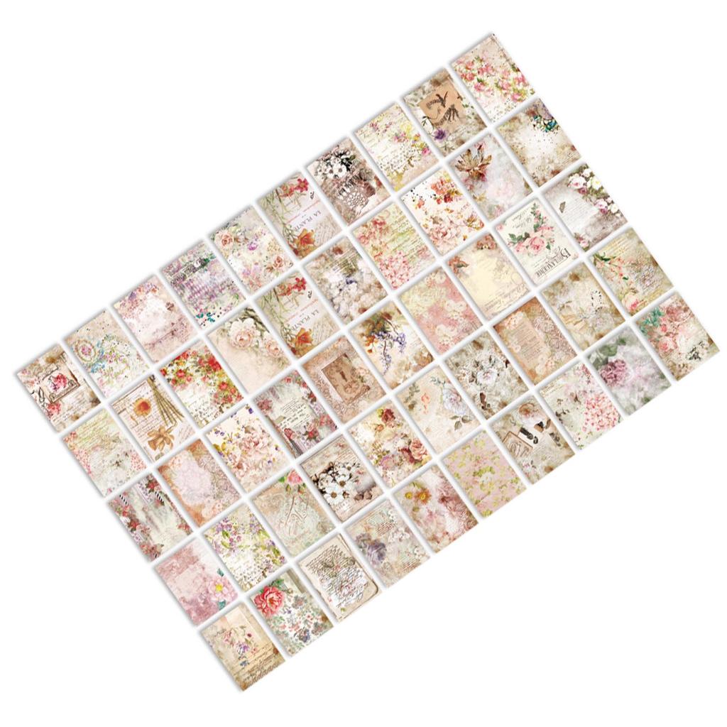 100 Sheets Vintage Scrapbook Paper Decorative Aesthetic Journaling Background Paper for DIY Planner