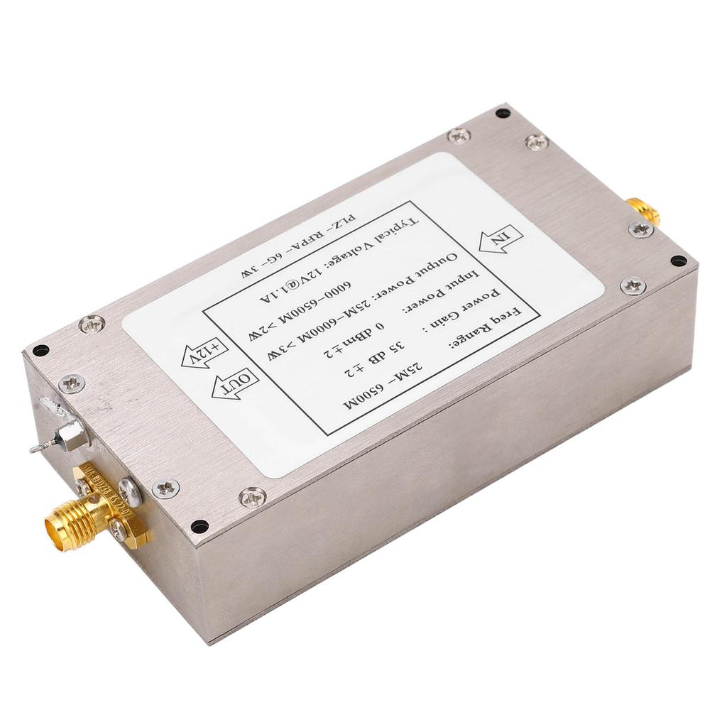 3W Wideband Signal Source Amplifier Module High Gain Flatness 12V RF Power Amplifier 25M‑6500MHz