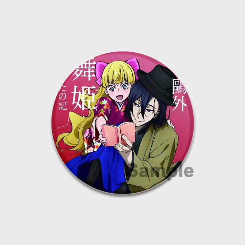 58MM 58mm Anime Bungo Toulaví psi Cosplay Odznak Roztomilá brož Nakajima Atsushi Kolekce Dazai Osamu Smaltované špendlíky na oblečení do batohu