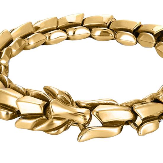 Bracelet Personality European And American Punk Style Retro Hip Hop Dragon Head Shape Men Bracelet for Daily Wear