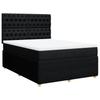 Boxspringbett mit Matratze Schwarz 140 x 200 cm Stoff