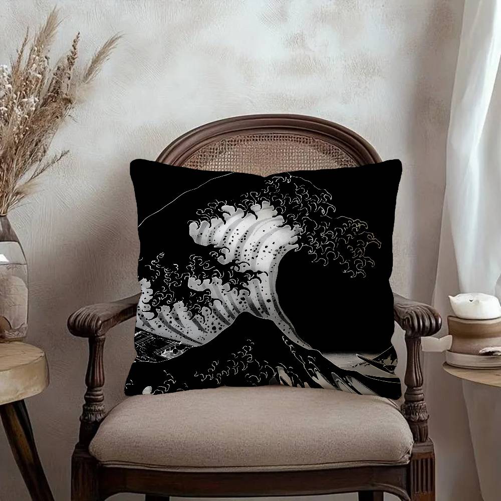 H-Hokusai O-Ohara K-Koson Lucky Dragon pillow cover sofa cushion cover home room decoration children gift